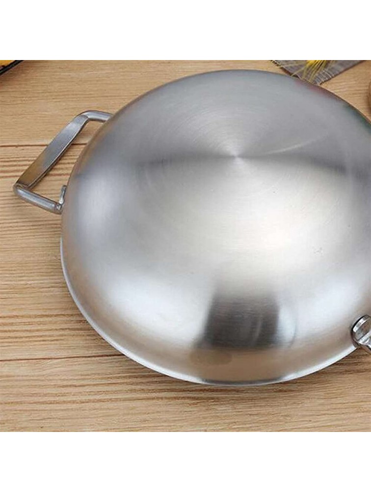 Chef's Pans Stainless Steel Paella Pan Seafood Cooking Pan Small Stockpot Saucepans Saucepans Color : Silver - B4VVPZ6H8