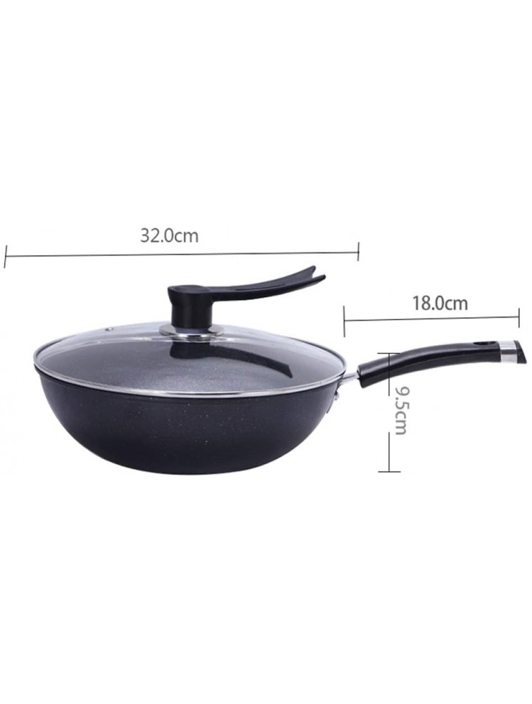 Frying Pan Non-Stick Deep Sauté Chef Pan Dishwasher Safe Scratch Resistant with Easy Food Release Interior Stone & Beam Fry Pan With Lid Nonstick pan - BPP5Y9XLE