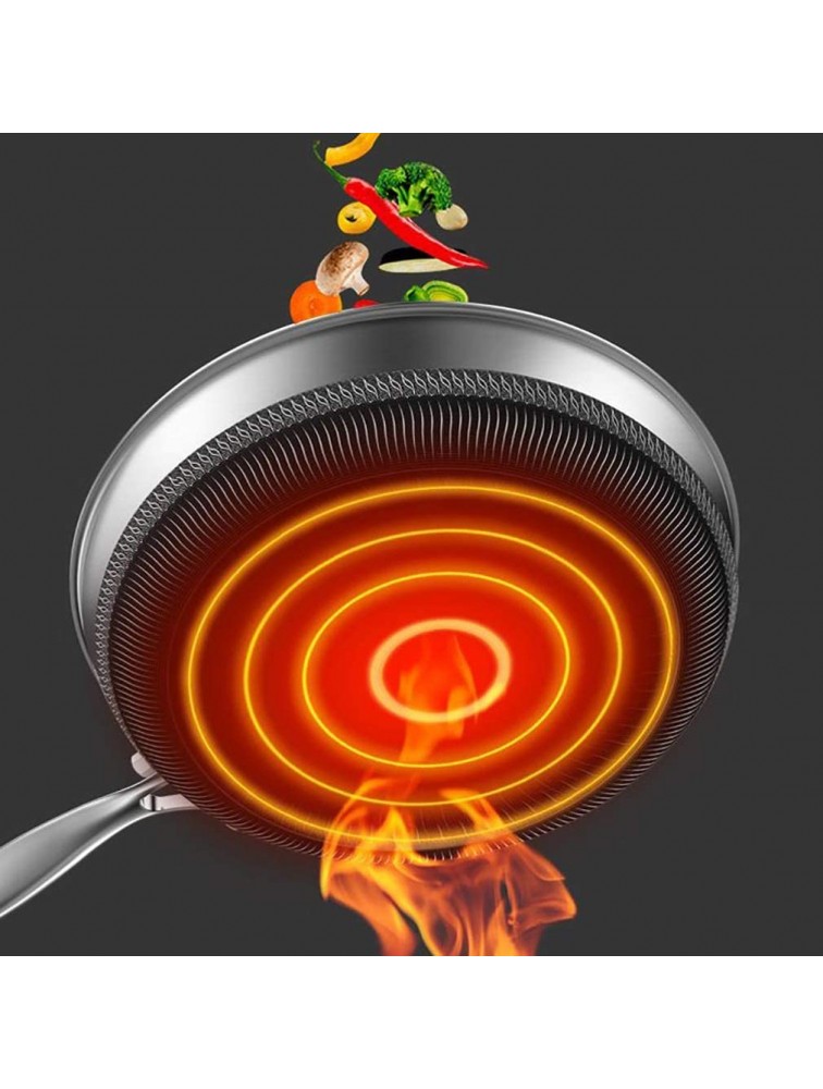 Non-Stick Frying Pan Saute Pan Chef's pan Omelette Pans Oven and Dishwasher Safe Family Sized Open Skillet Color : Black - BUUC4BS5B