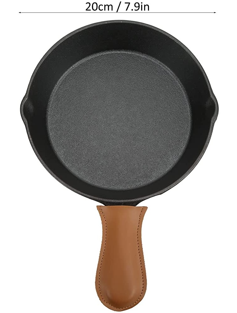 Nonstick Frying Pan Skillet Non Stick Granite Fry Pan Egg Pan Omelet Pans Stone Cookware Chef's Pan with Anti Scald PU Cover Camping Skillet for Outdoor Hiking - BP14637QL