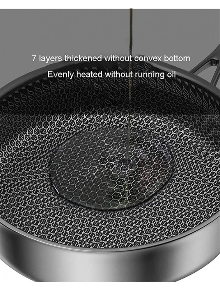 SHENGDAFASHANGCHENG Nonstick Skillet,Deep Frying Pan with Glass Lid,Cooking Pan with Soft Bakelite Handle Saute Pan Chef's pan Omelette Pans for All Stove Tops Stainless Steel Frying Pan - BWKSK9BIE