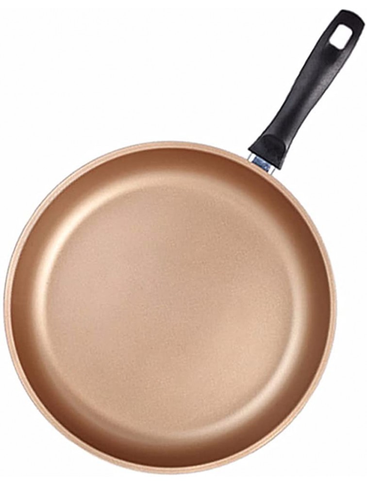 SHUOG Dropshipping 30CM Non-stick Frying Pan Thick Black Gold Pan No Fume Pancake Steak Omelette Pan Use Fit For Gas Kitchen Supplies Chef's Pans Color : Pan - BZXVK7POG