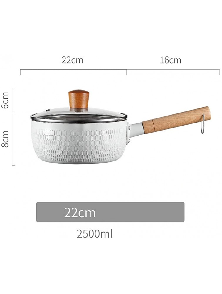 SHUOG Small Milk Pot Thickened Omelet Pan Non-stick Egg Pancake Steak Pan Cooking Egg Ham Pans Maifan Stone Cookware Milk Food Soup Po Chef's Pans Color : 25ml With cover Sheet Size : Whate - B4GOF6A3G