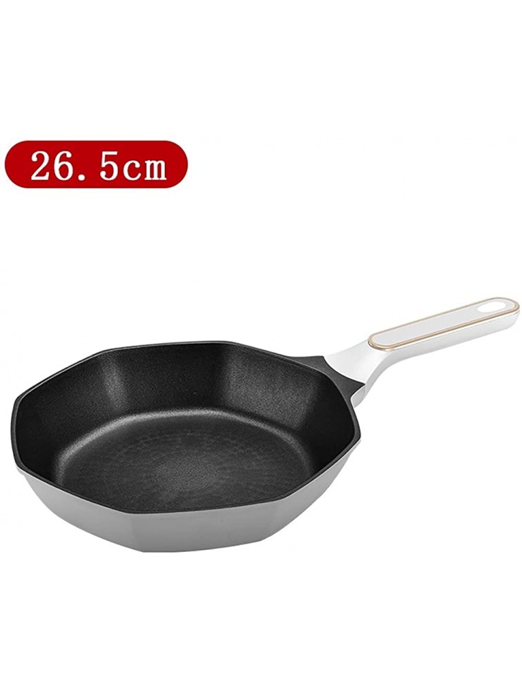 SHUOG Star Anise Wok Cooking Pot Household Maifan Stone Non-stick Frying Pan Without Oil Smoke Gas And Induction Cooker Cookware Chef's Pans Color : 26.5cm - BF4442A6C