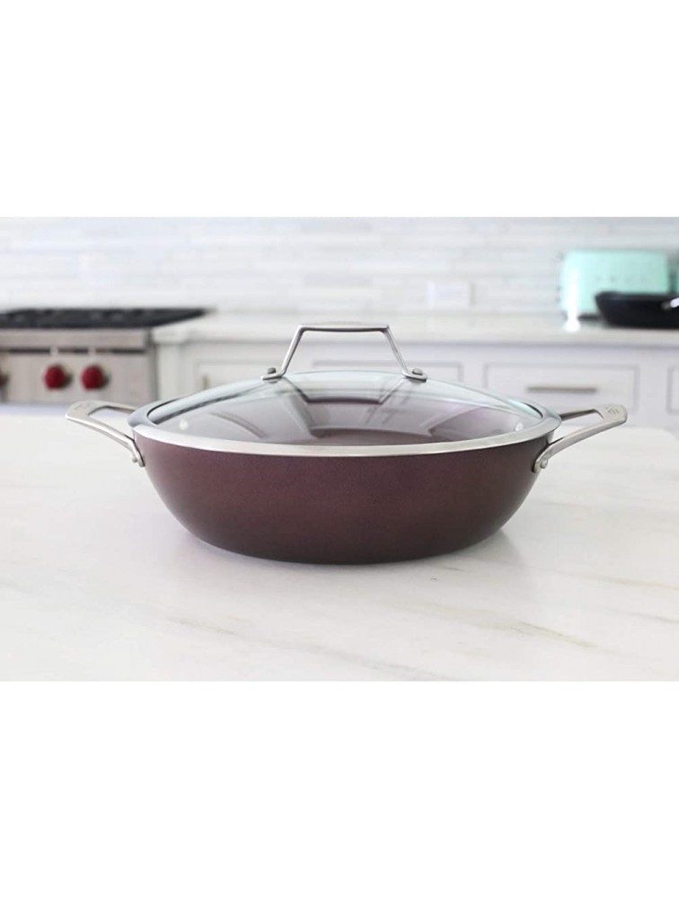 TECHEF Art Pan Collection 5 Qt 12-in Nonstick All Purpose Chef Pan with Cover Made in Korea 5-quart Chef Pan - B09PXR6Q9