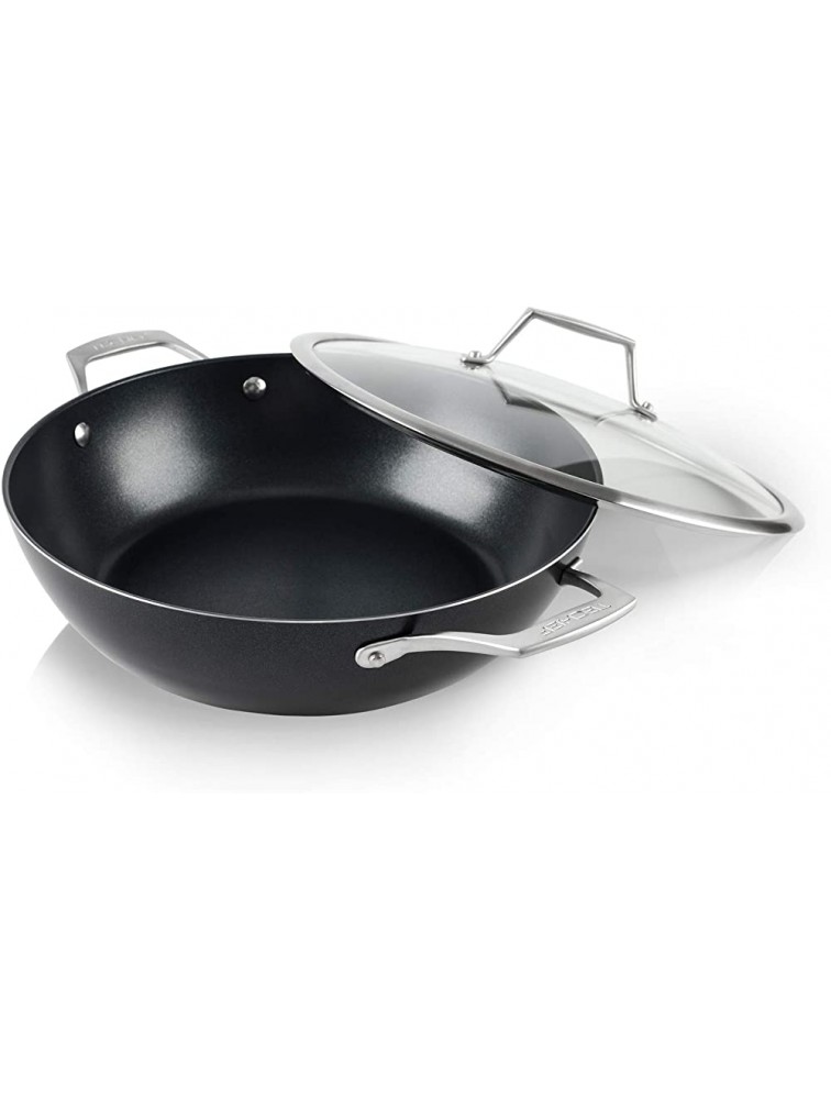 TECHEF Onyx Collection 5 Qt 12-in Nonstick All Purpose Chef Pan with Cover Made in Korea - BNT8L8KDJ