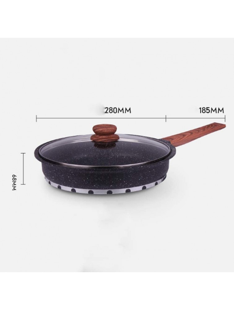 Velocidad Non-Stick Frying Pan Wok Maifan Stone Coating Chef's Pans with Heat Resistant Handle Use for Gas and Incuction Cooker Free Send Sponge - BZDLDXWG0