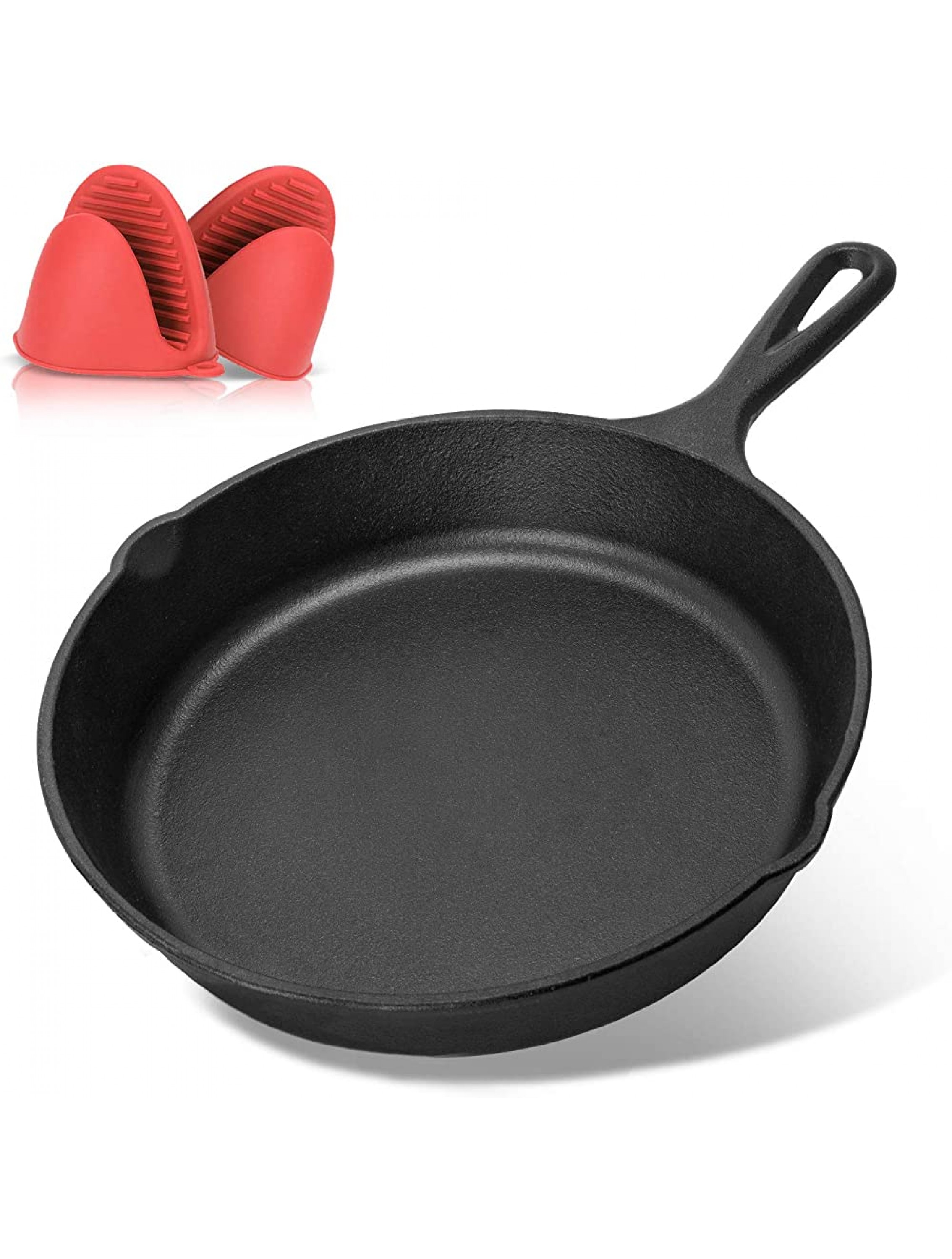 YACOOK Professional Chef Cast Iron Skillets 6 inch Pre-Seasoned Cast Iron Pan Non- Stick for Home Camping Indoor and Outdoor Cooking Searing and Baking on Stove top Frying Pan - BV33FZK9L