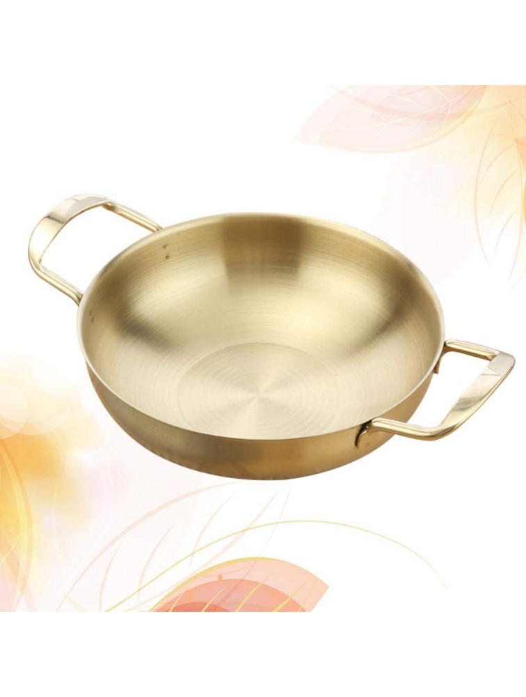 YARNOW Everyday Pan Cookware Mini Chefs Classic Stainless Steel Everyday Pan Cookware Inner Diameter 20cm 1PCS Golden - BC8ND80M0