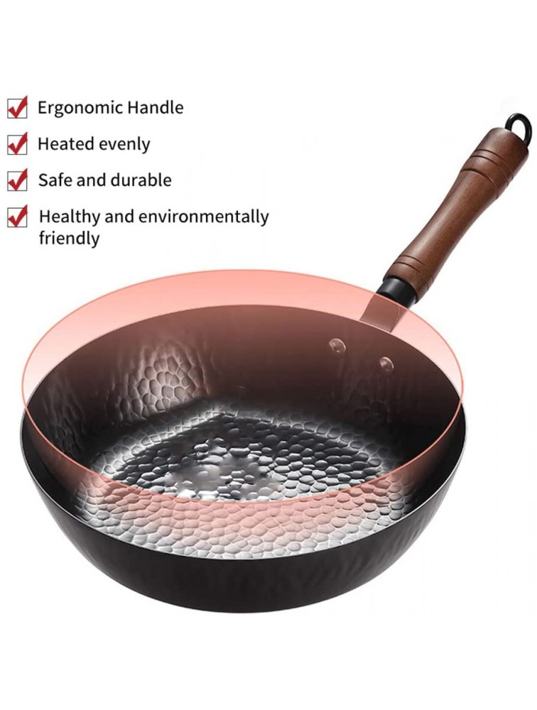 YCZDG Non-Coated Chinese Cast Iron Wok Non-Stick Pan Smokeless Fried Pan Cook Pots Kitchen Cookware Chef Pan Cooking Tools - BHT15Q1LO