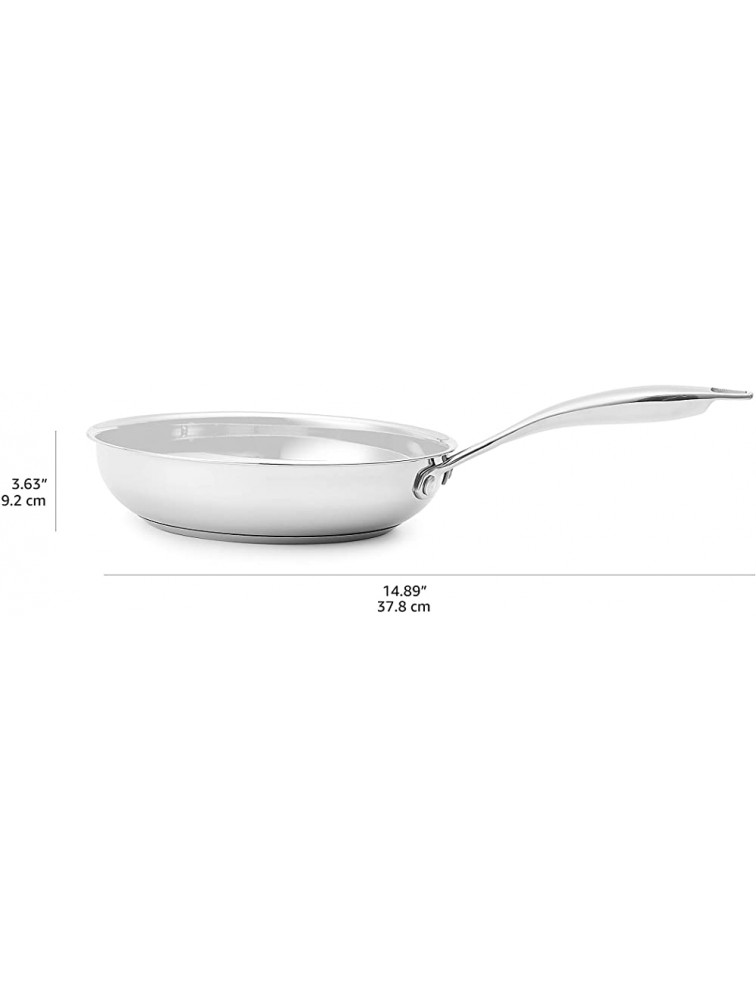 Basics Oven Safe Riveted Handle Frying Pan Silver 8-Inch - BUSYWEGRG