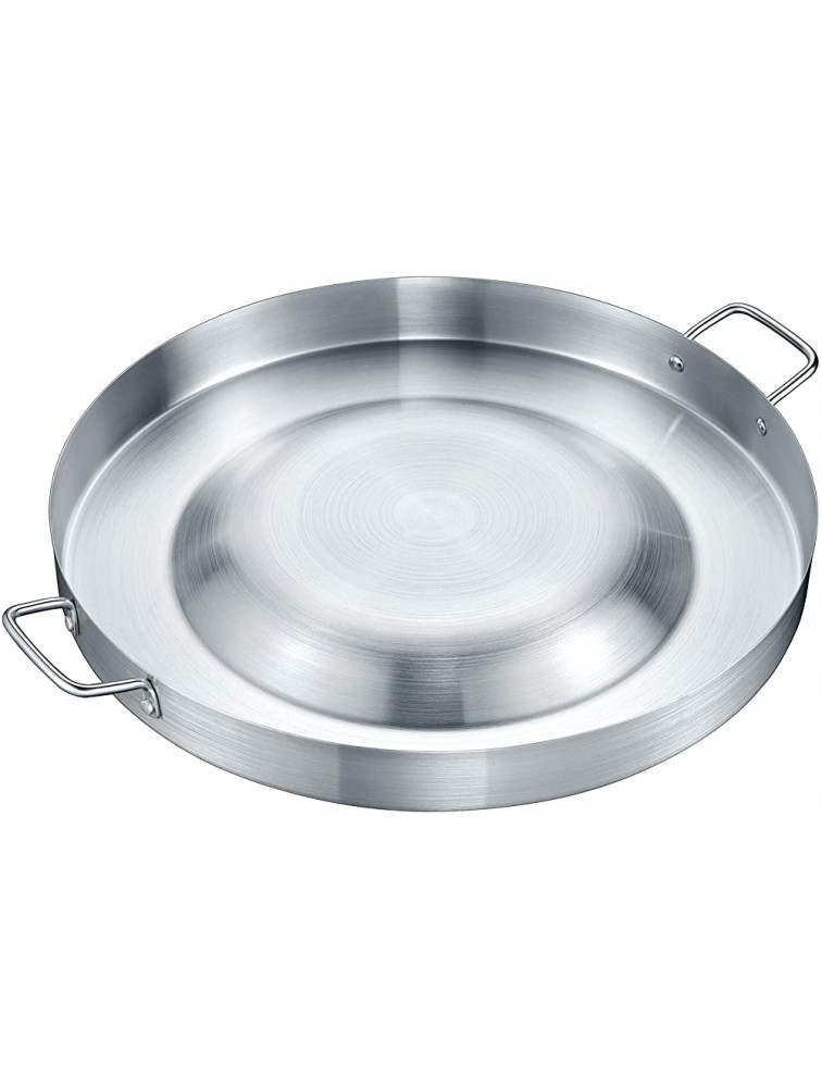 Concord Large Stainless Steel Convexed Comal Coza 21.25" Mexican Discada 21.25 - B6GLECW7Q