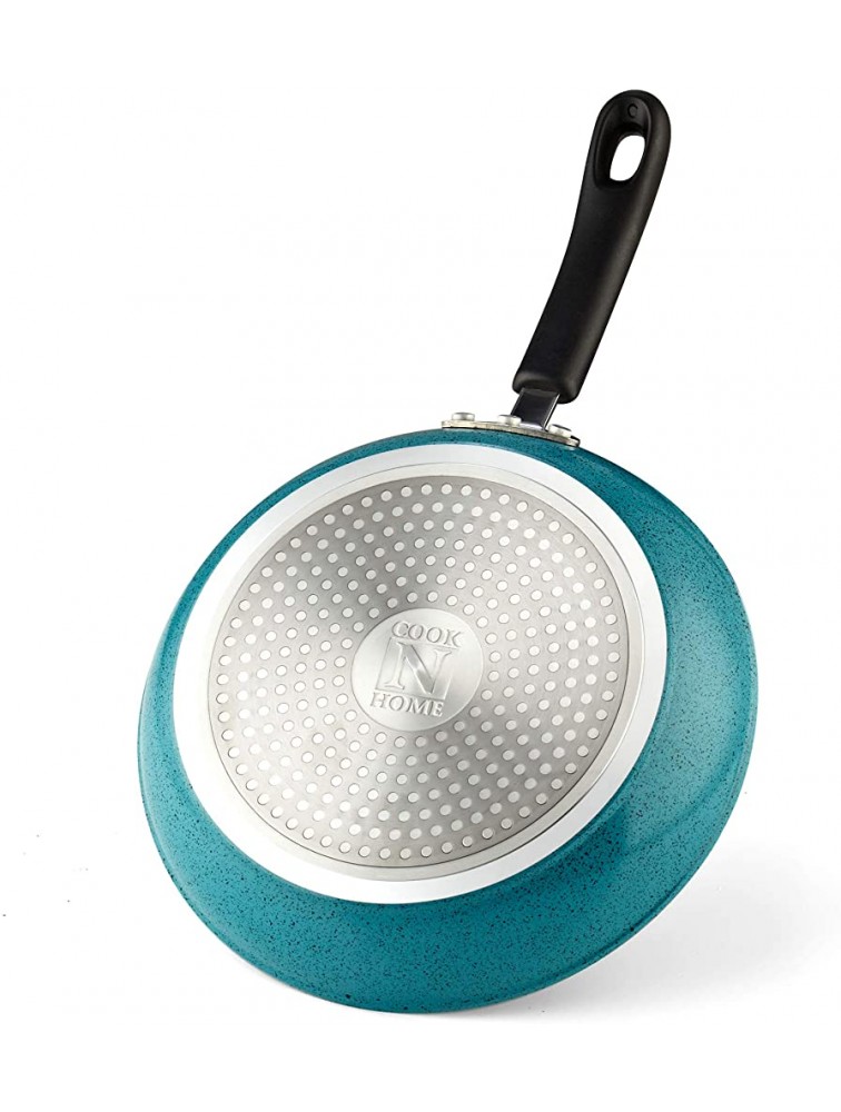 Cook N Home Nonstick Saute Fry Pan 8 9.5 and 11-Inch Turquoise - BYGKPH9BH