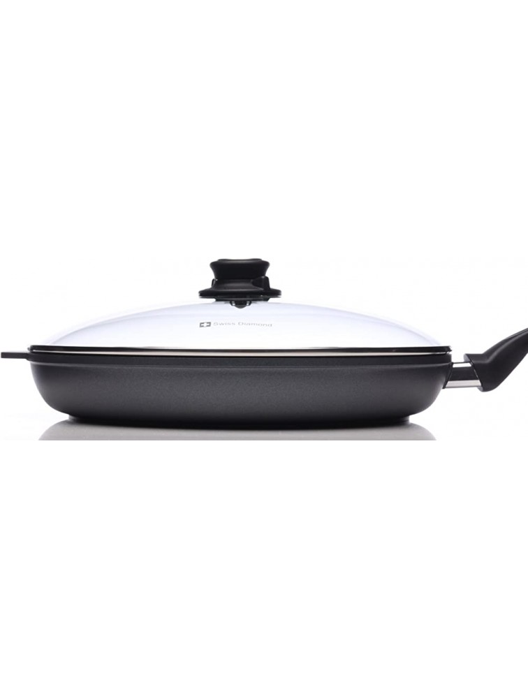 Swiss Diamond Nonstick Fry Pan with Lid 12.5 - BCIFFNJWI