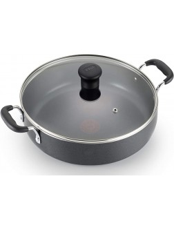T-fal B36282 Nonstick Deep Covered Everyday Pan with Ergonomic Stay-Cool Handles Cookware 12-Inch Black - BL4HLZ6O6