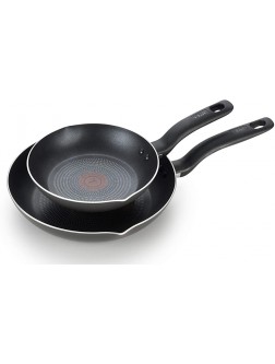 T-fal Initiatives Nonstick Fry Pan Cookware Set 8 & 10.5 inch Black - BSEUX32G4
