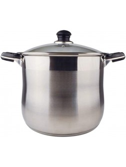 20 Quart Commercial Grade Stainless Steel High Stock Pot Non-Toxic Cookware Dishwasher Safe Heavy-Duty Encapsulated Bottom Stockpot Dutch Oven - BQGEJ1TQC
