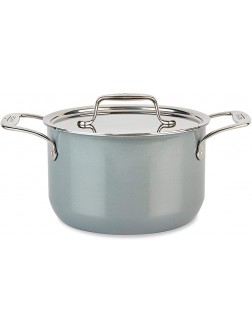 All-Clad FUSIONTEC Natural Ceramic with Steel Core Stockpot with Lid 7 quart Platinum - B9YU6YMPZ