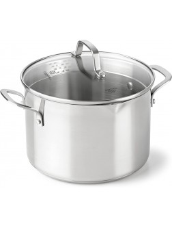 Calphalon Classic Stainless Steel Cookware Stock Pot 6-quart - BRTMLI1HB