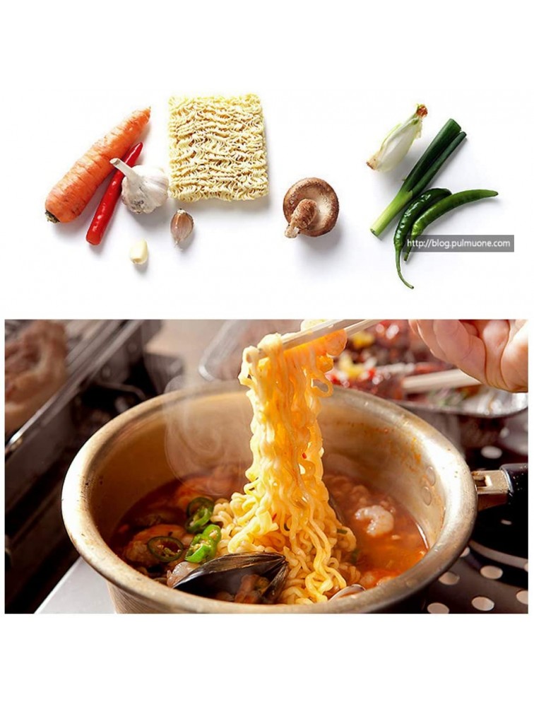 Ramen pot fast Korean noodle cooker 3 minute boiler for soup pasta egg easy light cookware with lid - BR2F3CFU4
