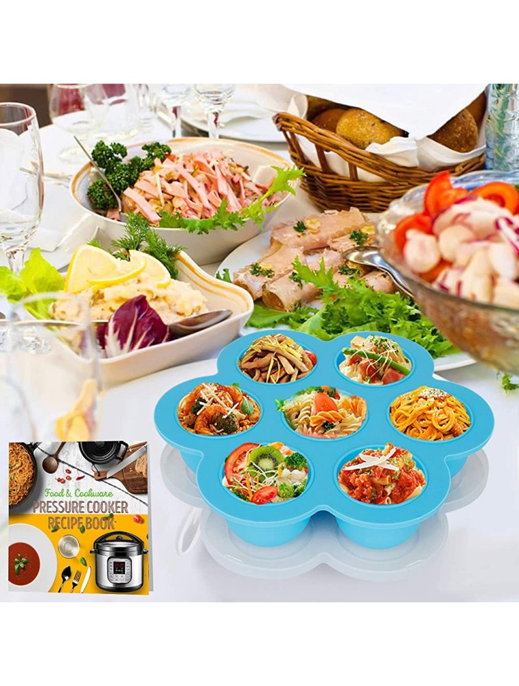 Cooking Accessories Set Compatible with Instant Pot Accessories 8 Qt Only 8 Quart Accessory Kit with 2 Baskets Glass Lid Silicone Sealing Rings Springform Pan Cookbook - BUT2G2TE4