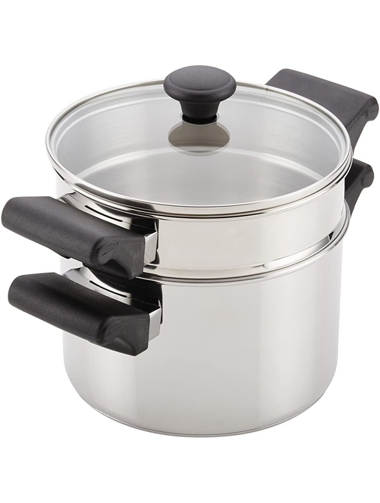 Farberware Classic Stainless Steel Saucepot Steamer Insert and Lid 3 Quart Silver - BE9UA038D