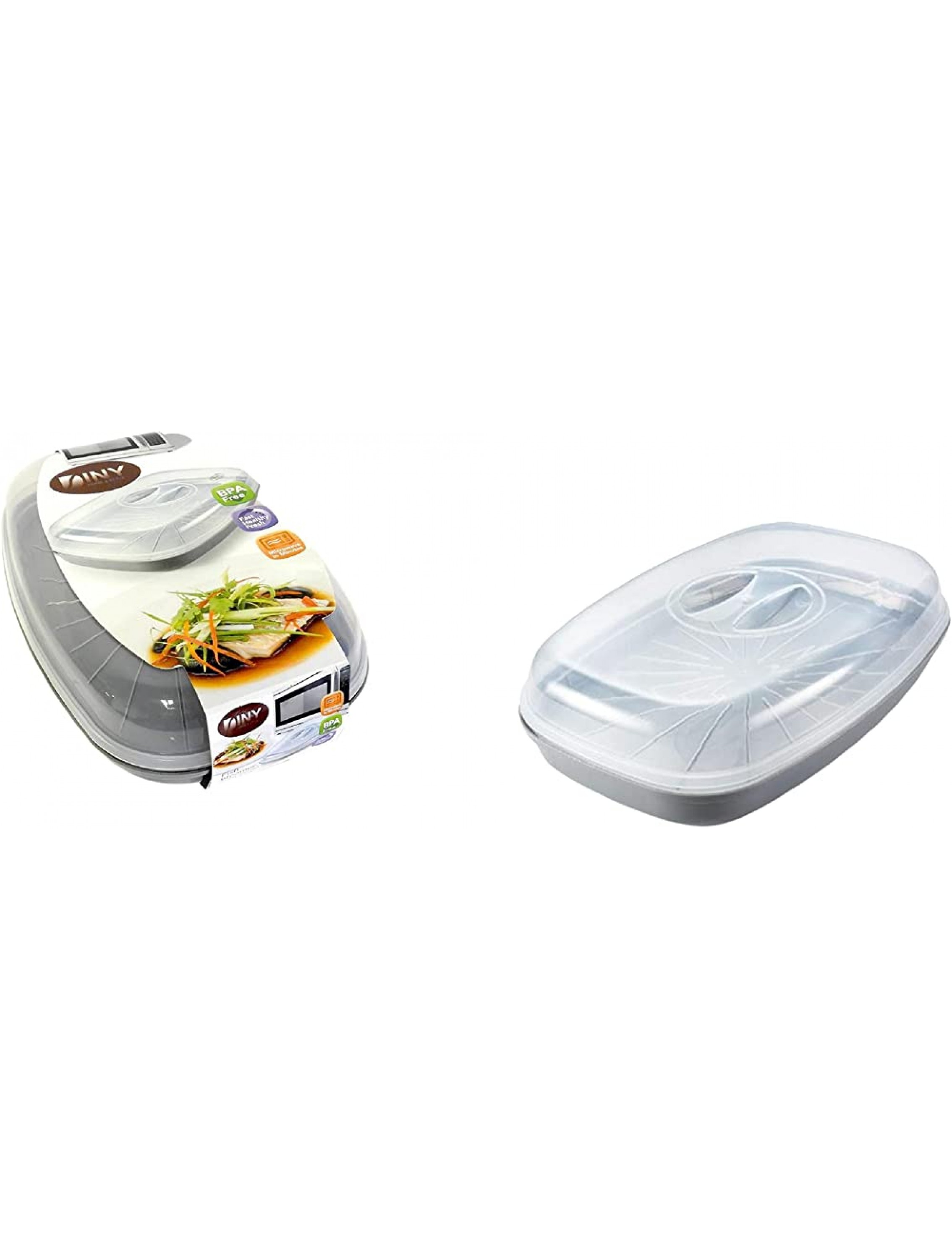 Microwave BPA Free Fish and Pasta Steamer - BT0OX1GP2