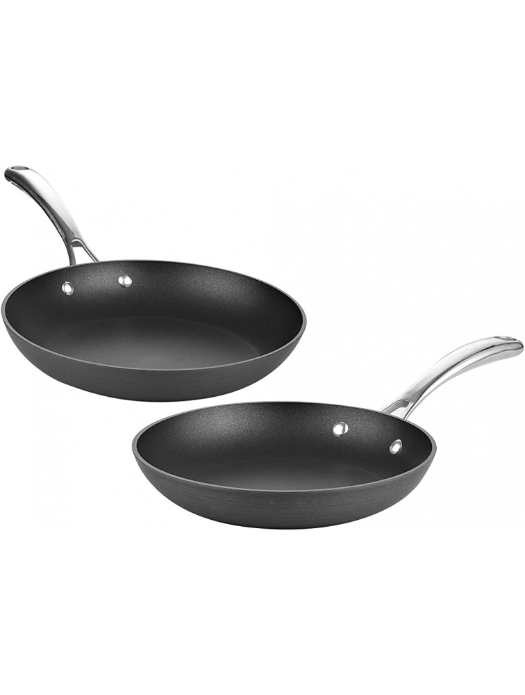 Cooks Standard 2 Piece Nonstick Hard Anodized Saute Skillet Bl 9.5 and 11-Inch Fry Pan Set inch inch Black - BFZF919A7
