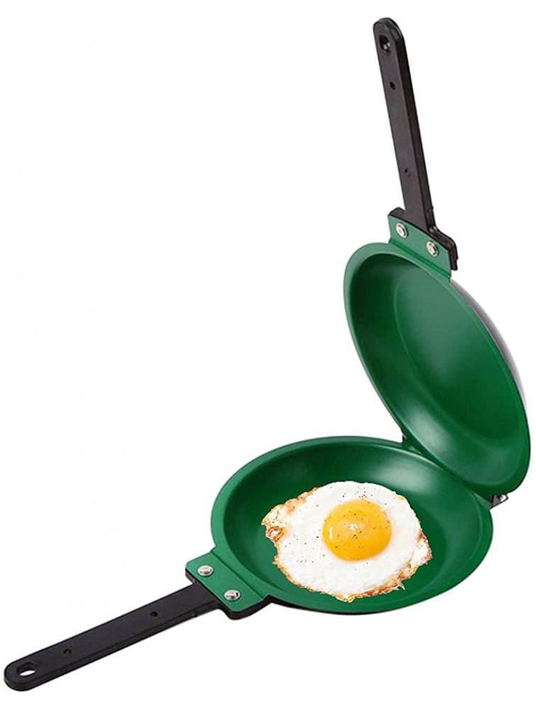 EKDJKK Double Side Frittata and Omelette Pan 14 Inch Nonstick Pan Outdoor Home Baking Hotel Frying Pan Kitchen Accessory Green - B8A0M7XMI