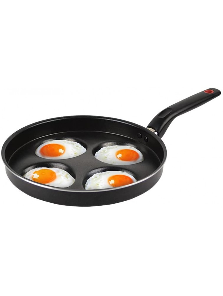 M&COOK Aluminum 4-cup Egg Frying Pan Non-Stick Swedish Pancake,Crepe,Multi Egg Frying Pan PFOA Free - BQDEXADAC