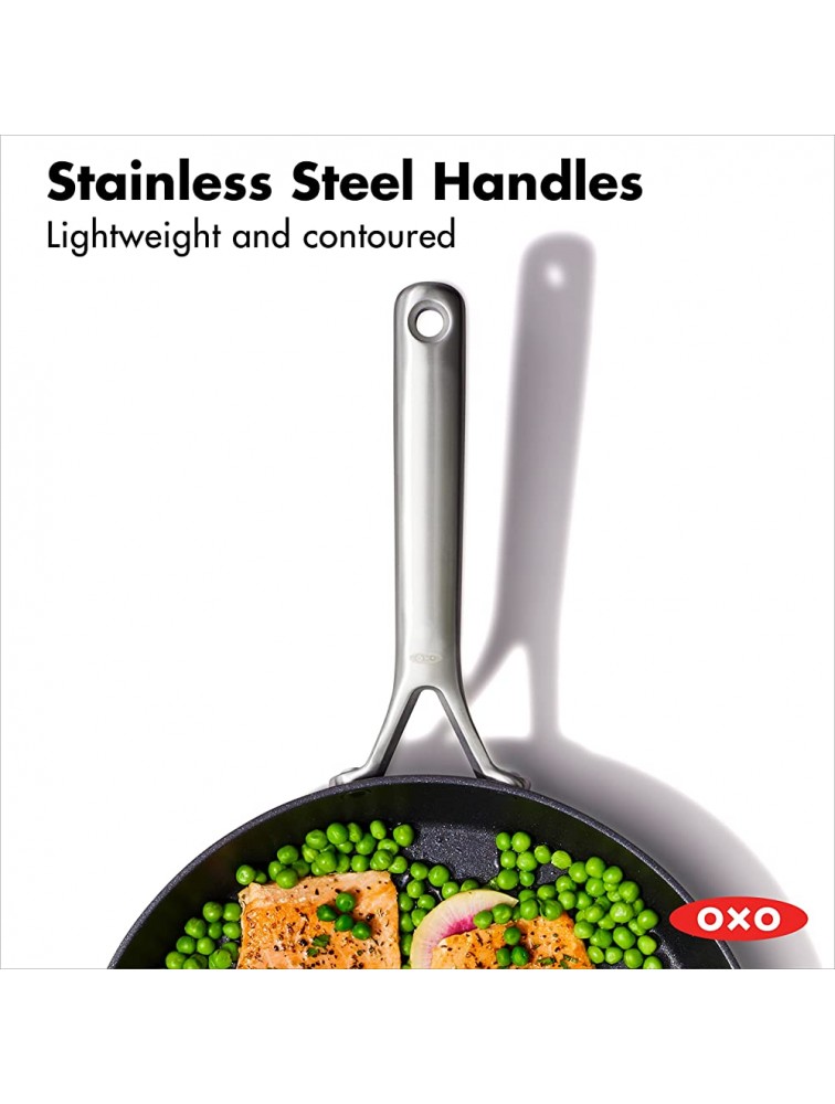 OXO Professional Hard Anodized PFAS-Free Nonstick 12 Frying Pan Skillet Induction Diamond reinforced Coating Dishwasher Safe Oven Safe Black - BRAD8NFT1