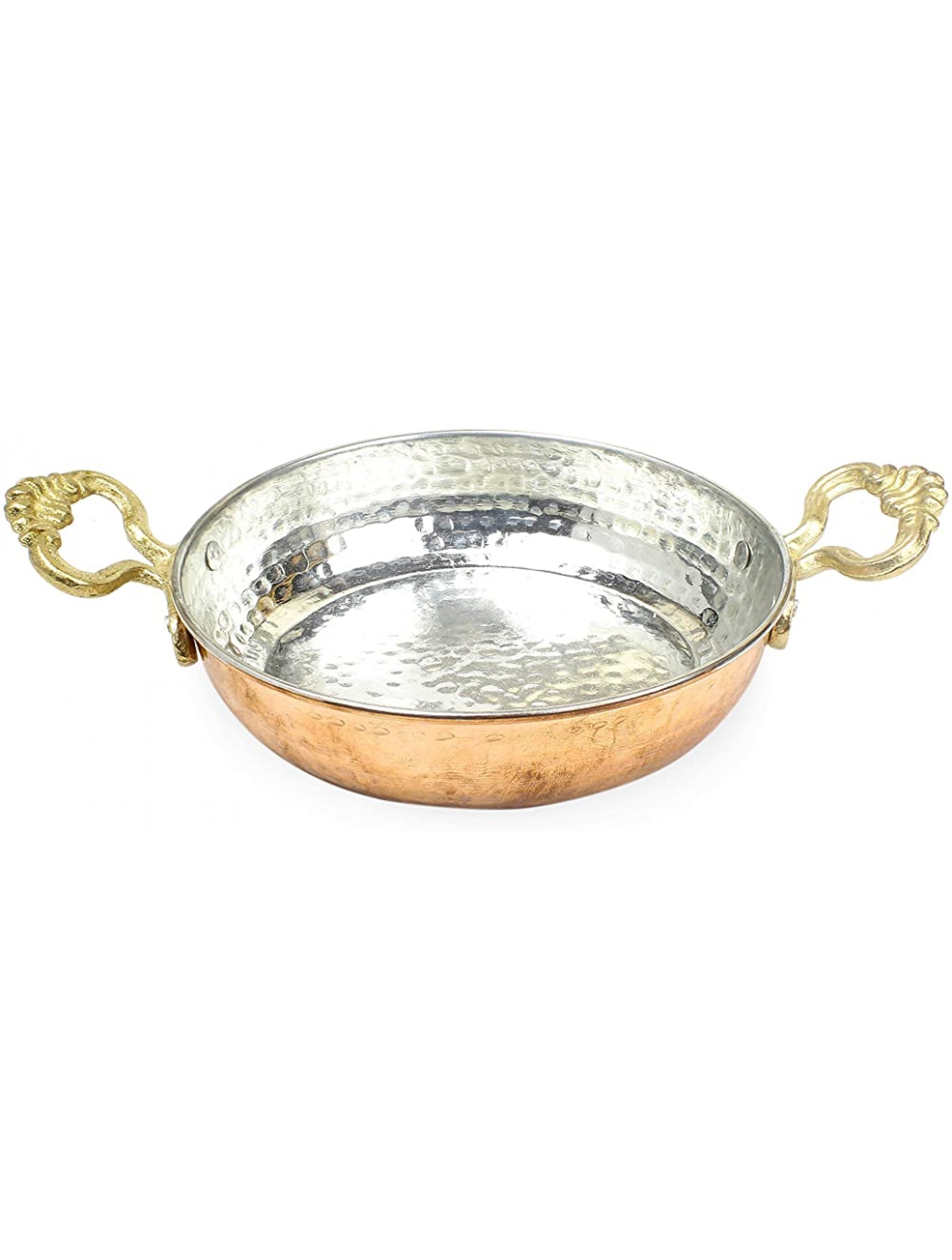 Turkish Copper Pan: Copper Egg Pan | Turkish Frying Omelet Pan | Antique Copper Pan Used for Frying or Decoration 6.7 inches 17 cm - BIVQ5L83Y