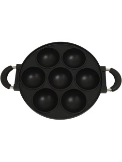 YUPVM 7 Hole Cooking Cake Pan Cast Iron Omelette Pan Non-Stick Cooking Pot Breakfast Egg Cooker Cake Kitchen Cookware - BMF8WEPJT