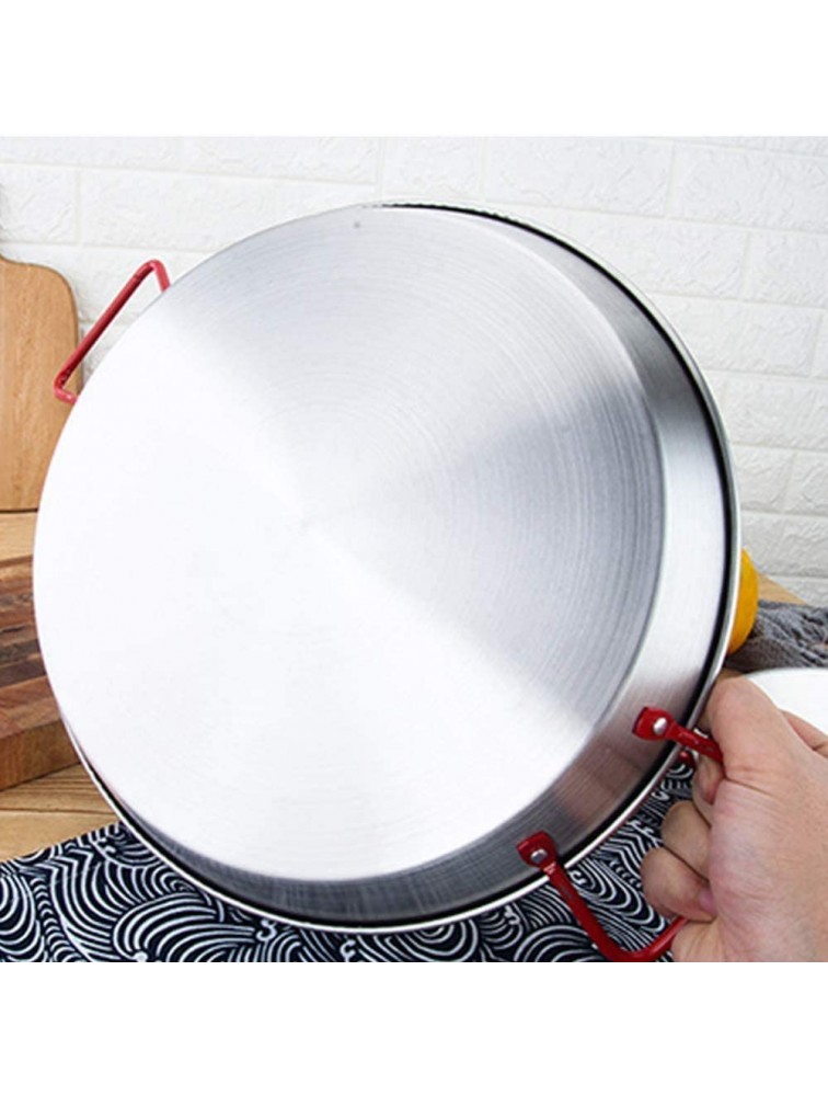 FBWSM Professional Paella Pan Nonstick Stainless Steel Anti-scalding Handles Universal for All Sources of Heating for Home Hotel Restaurant -32cm - B136Q3OIV