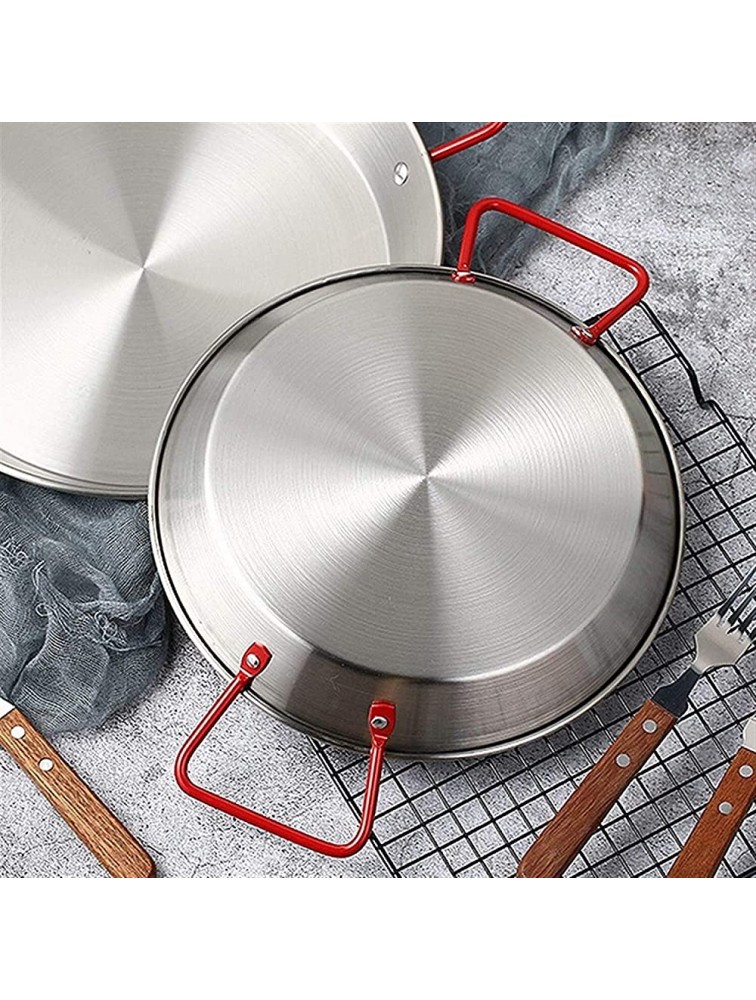MIAOMSI Thickened Stainless Steel Non-stick Paella Pan Spanish Seafood Frying Pot Plate - BFPVDKTNP