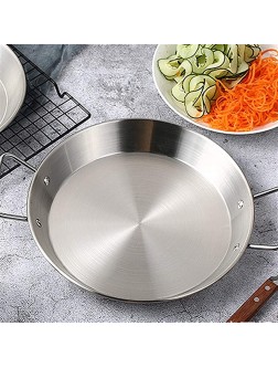MIAOMSI Thickened Stainless Steel Non-stick Paella Pan Spanish Seafood Frying Pot Plate - BFPVDKTNP