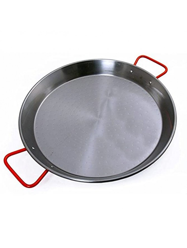 Paella Pan + Paella Burner and Stand Set Complete Paella Kit for up to 9 Servings - B4C7O92PN