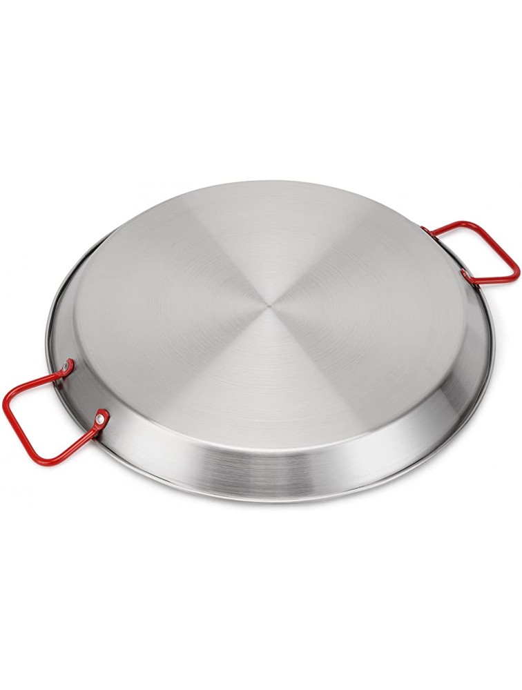 Stanbroil 17 Inch Stainless Steel Paella Pan with Double Handles Perfect for Camping and Outdoor Cooking 42cm 10 Servings - BHLV8FVOC