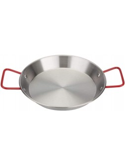 TSTSM Professional Paella Pan Nonstick Stainless Steel Anti-scalding Handles Universal for All Sources of Heating for Home Hotel Restaurant -24cm - B79Y0Z4DZ