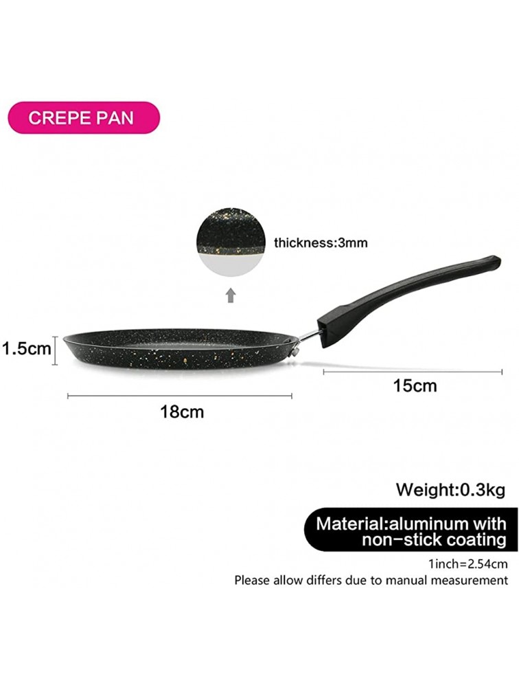 18cm Crepe Pan With Non-stick Coating Aluminium Dot Induction Cooker Pancake Pan cookware pan Sheet Size : 18cm - B74Z1E25S