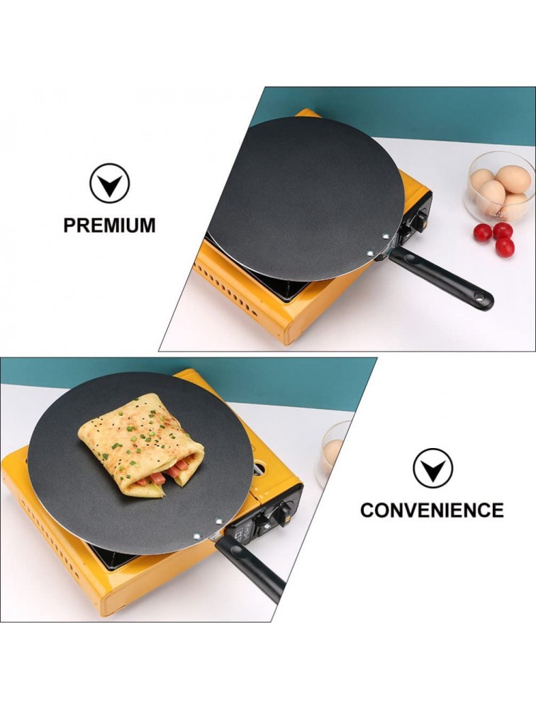 HEMOTON Nonstick Crepe Pan Flat Griddle: Frying Skillet with Spreader for Omelette Tortillas Pancake Pan Dishwasher Safe 30cm - BV09AAIM7