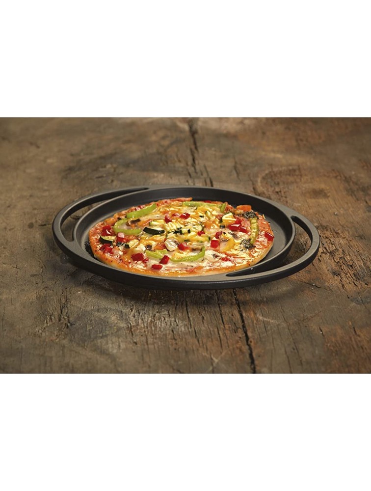 Lava ECO Enameled Cast-Iron 11-1 2 inch Multi-Purpose Pizza Crepe Pancake Pan Slate Black - BLZIJLKFF