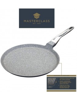 MasterClass MCMCP28 Cast Aluminium Induction-Safe Non-Stick Crêpe Pan 28 cm 11"  Grey - B7WPUMP30