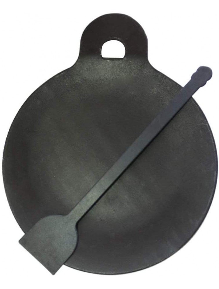 naksha Traditional Iron Dosa Kallu Large Size Black,8mm Thick - B6KJY90T1