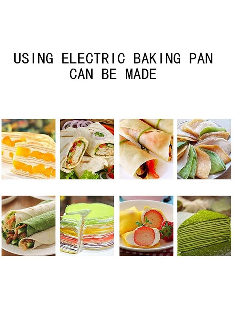 Non Stick Pancake Pan Crepe Maker Machine Nonstick 20Cm – Wooden Spatula – Crepe Pan for Roti Tortilla Blintzes – Portable Compact Easy Clean Color : Default - BFQUL7TGX