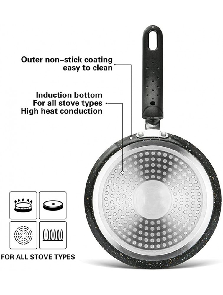 Pots&Pans 18cm Crepe Pan With Non-stick Coating Aluminium Dot Induction Cooker Pancake Pan Home & Kitchen Sheet Size : 18cm - BKZNJ3QVX