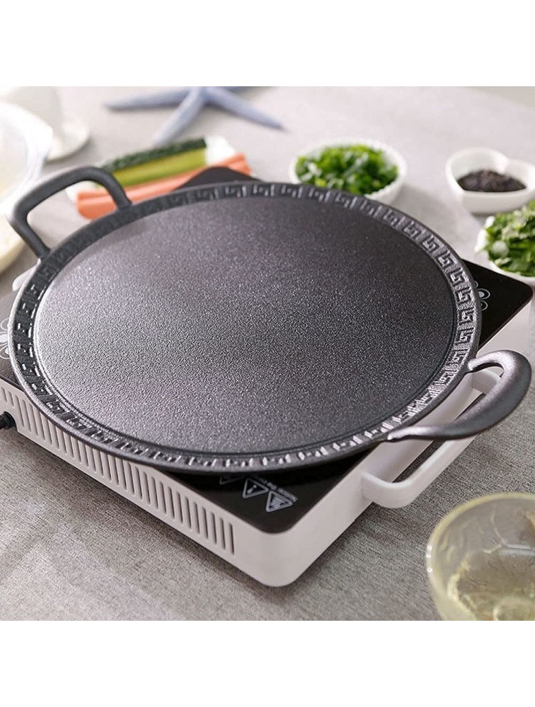 Professional Crepe and Pancake Omelet Pizza Pan Crepes Chapati Fried Eggs Non Stick Pancake Pan 32cm Induction Safe iron Crepe Pan Round Griddle - BK2EE9TUG