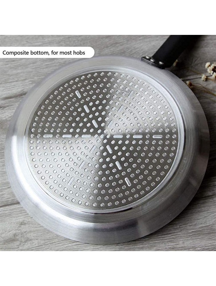 Professional Crepe and Pancake Omelet Pizza Pan Nonstick Griddle Pan Crepe Pancake Frying pan Aluminum for Steak Pizza Frying Eggs Restaurant Hotel and Household Color : Silver - BHU1WMBK9