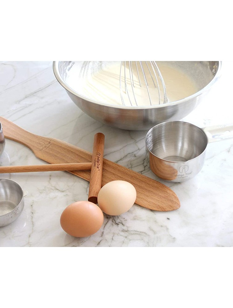 The ORIGINAL Crepe Spreader and Spatula Kit with Stainless Steel Measuring Spoons - BA83EAKR9