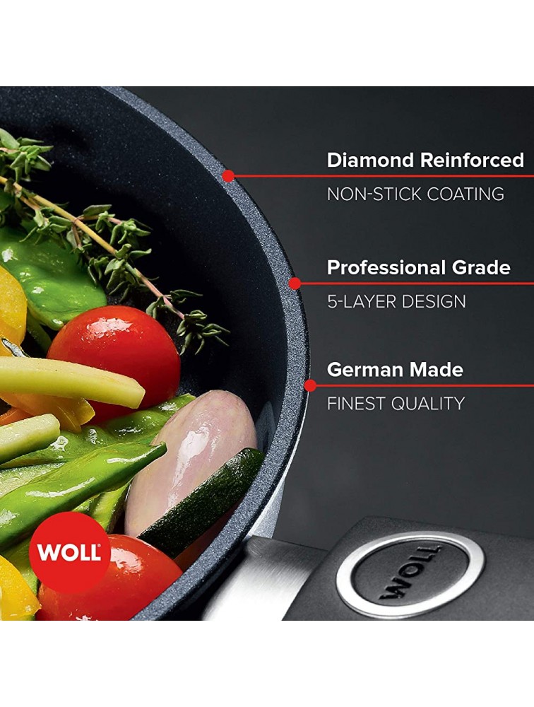 WOLL Diamond Diamond Lite Induction Ready 10-Piece Cookware Set with Diamond Reinforced Nonstick Coating - B5K0WXTW1